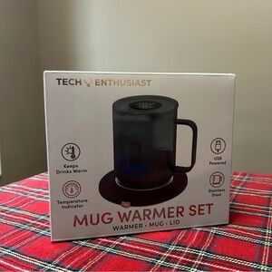 NEW Mug Warmer Set Tech Enthusiast electric coffee mug warmer gift set tea drink